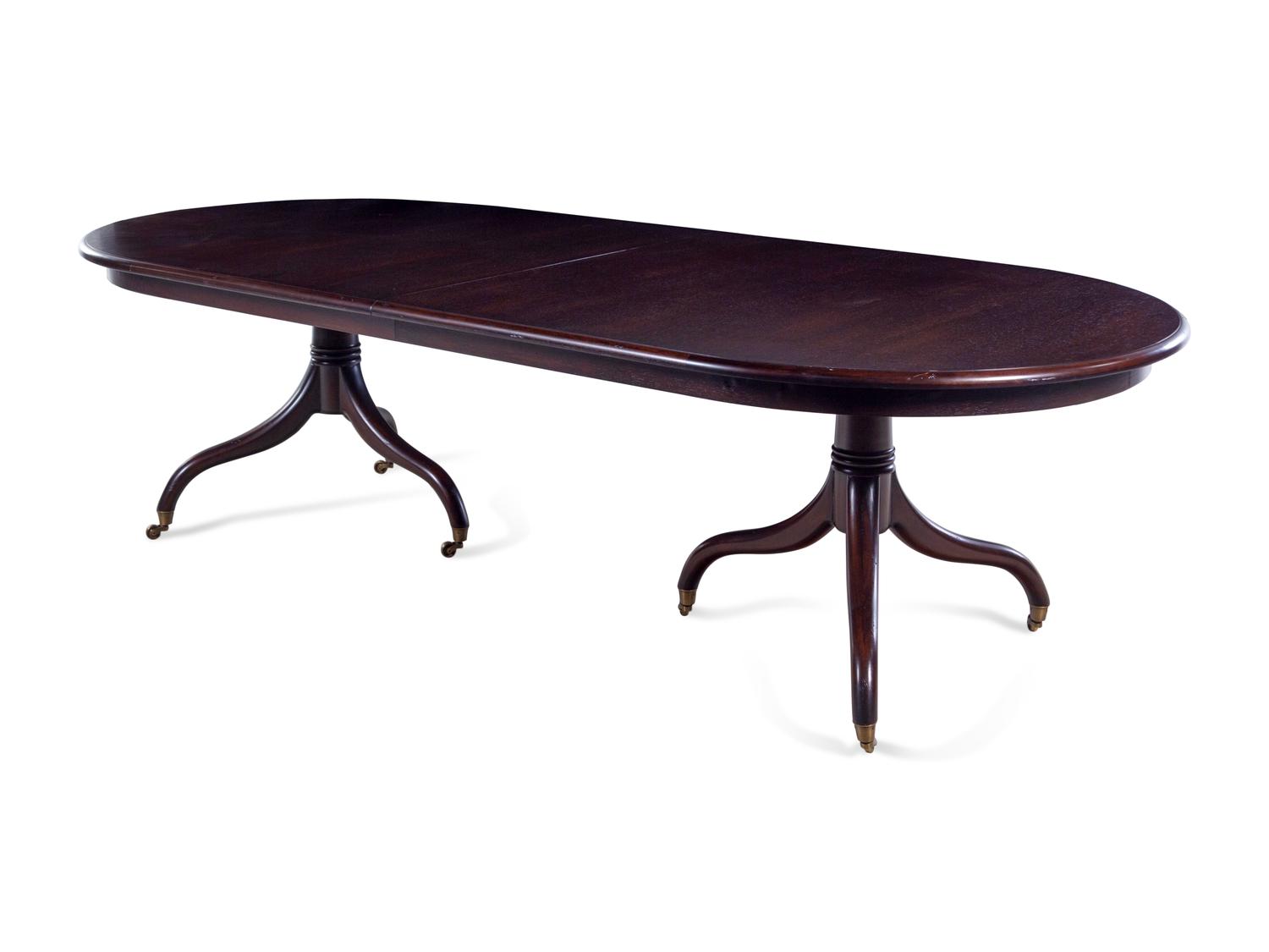 A Contemporary Mahogany Extension Dining Table