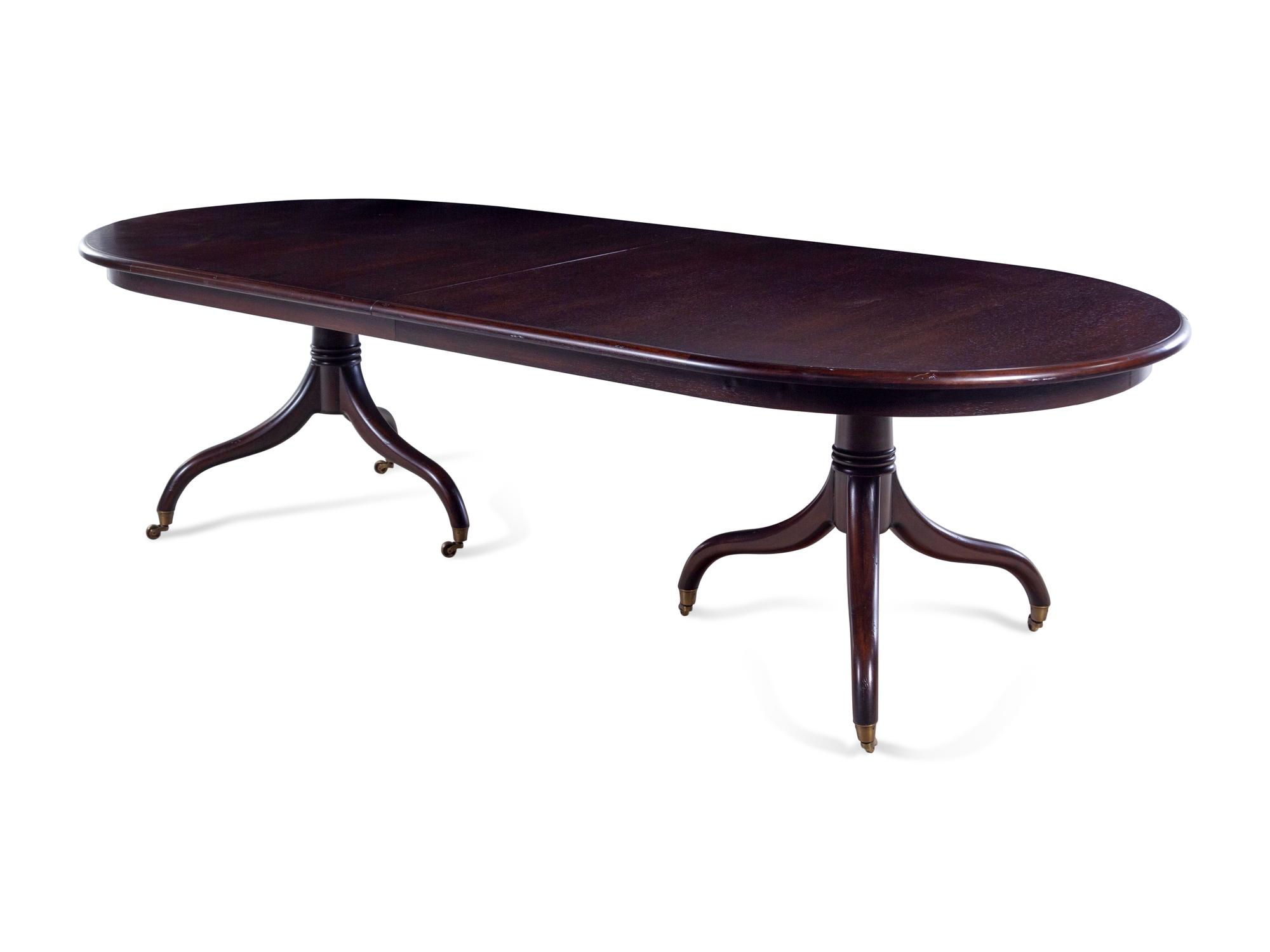 A Contemporary Mahogany Extension Dining Table
