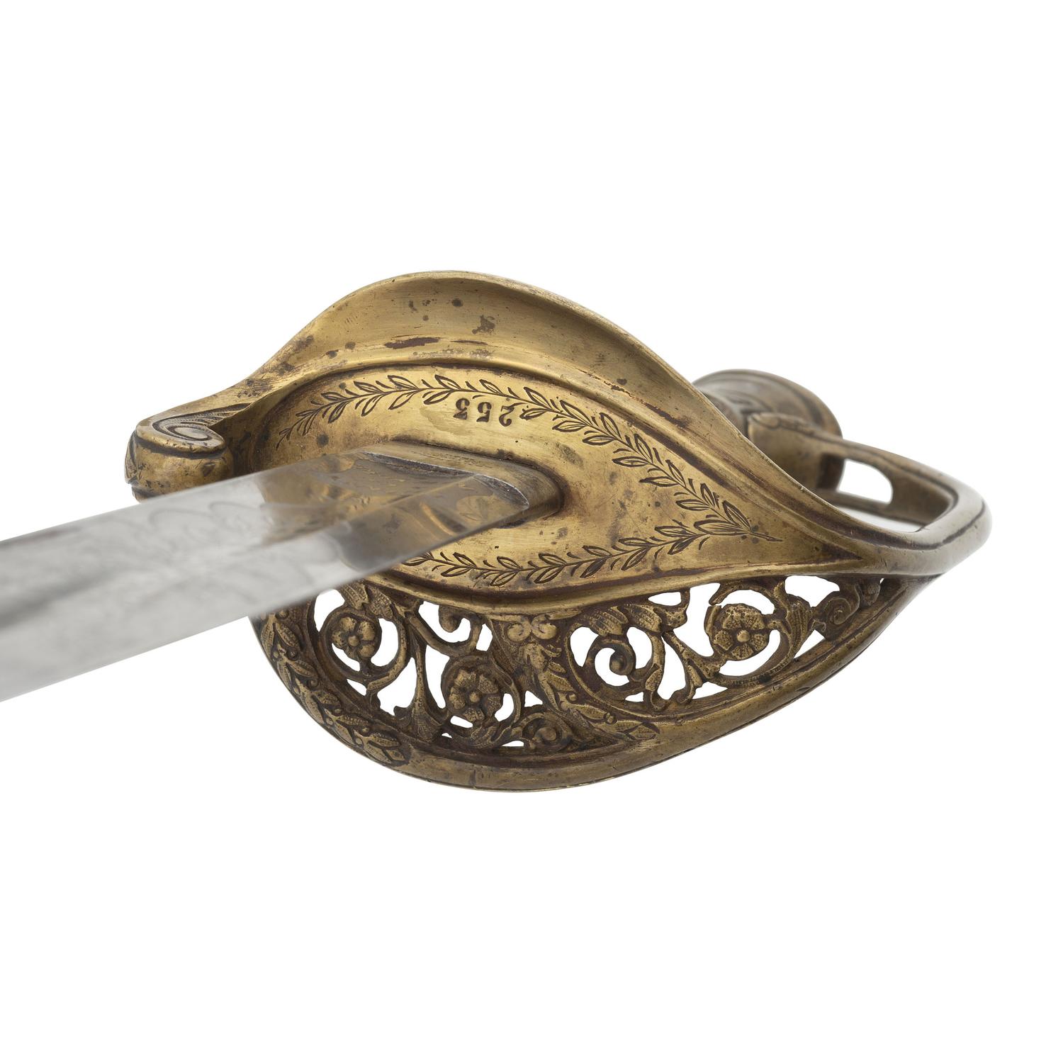 Tiffany Model 1850 Foot Officers Sword Presented to Captain Dennis Flynn