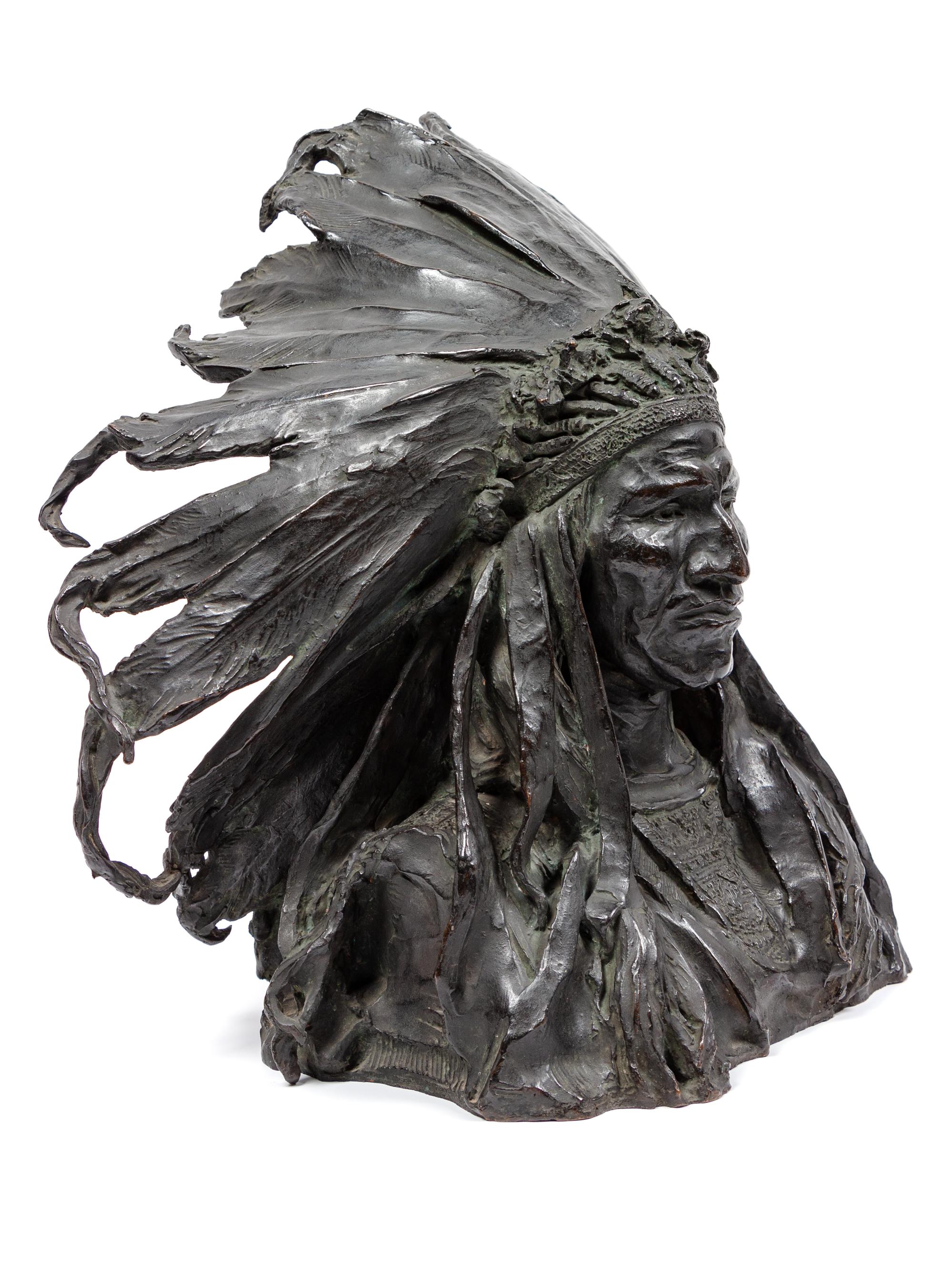 Chief Black Bird , date modeled 1903, cast 1907