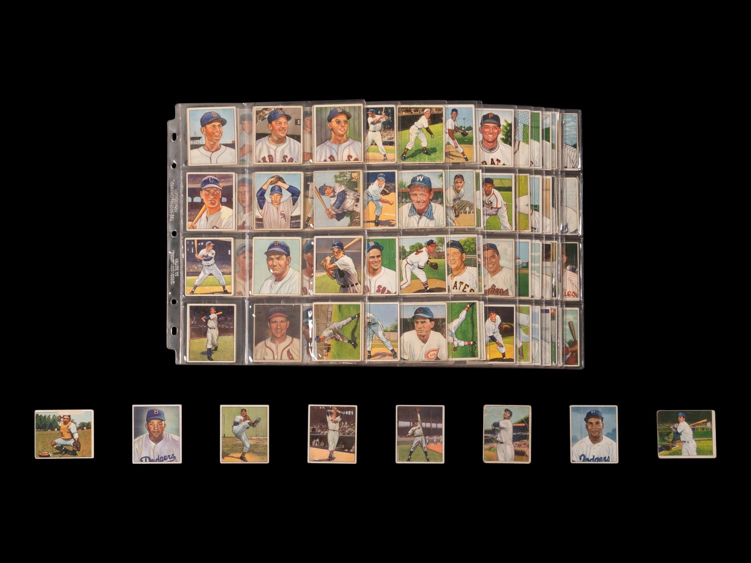 A Near Set of 1950 Bowman Baseball Cards (251/252)