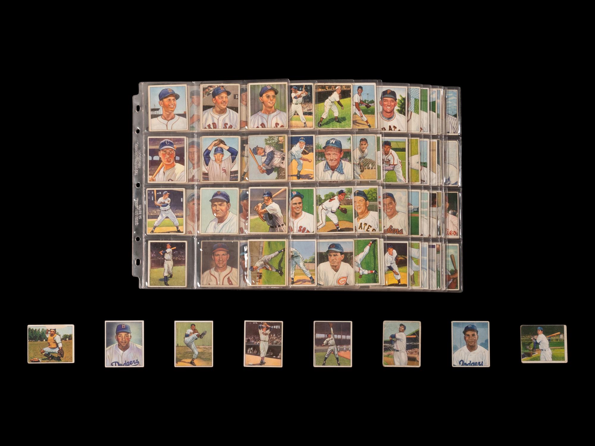 A Near Set of 1950 Bowman Baseball Cards (251/252)