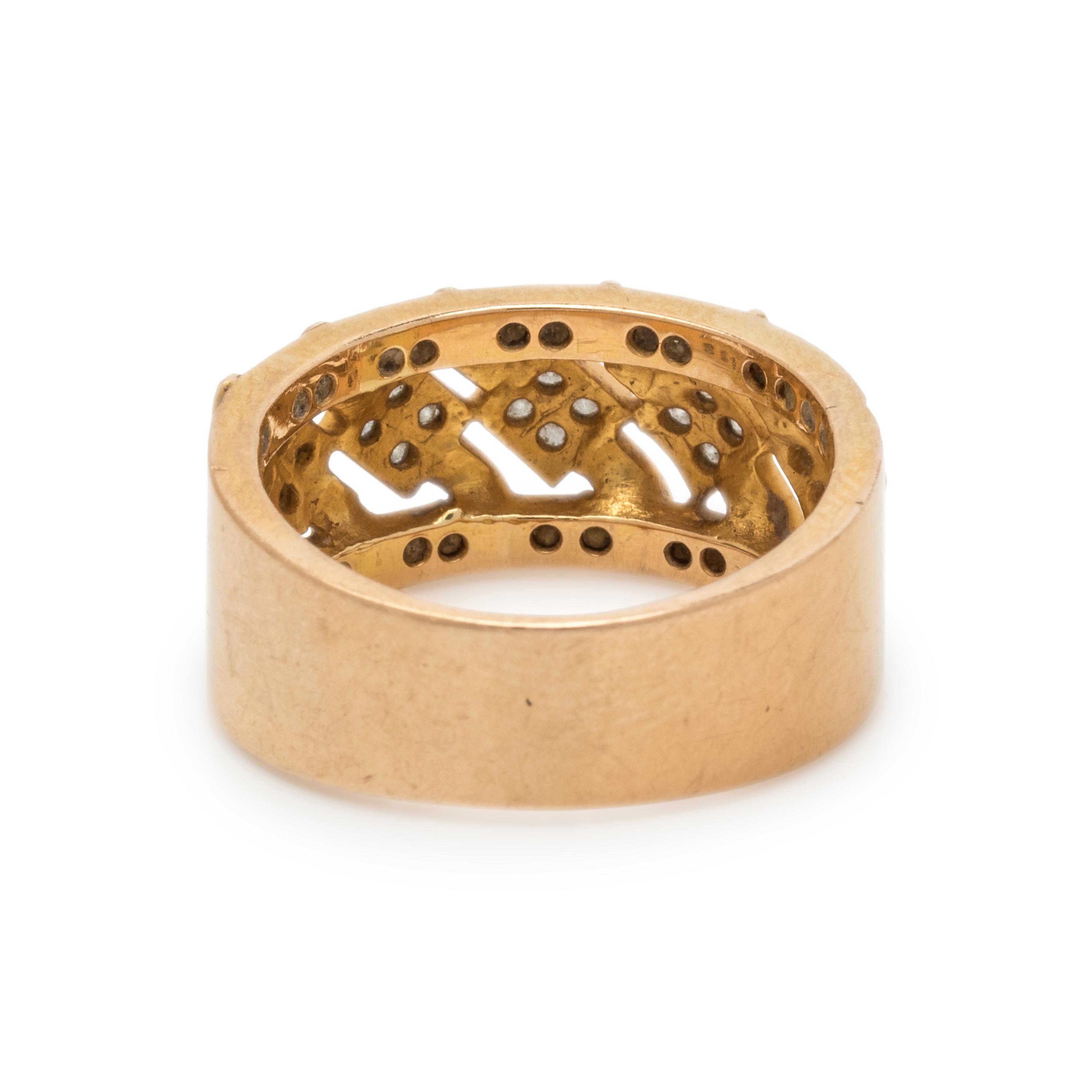 YELLOW GOLD AND DIAMOND RING