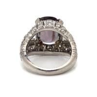 ALEXANDRITE AND DIAMOND RING