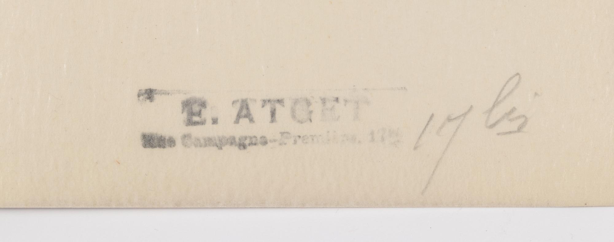 A group of three photographs ( Cour, rue Saint-Jacques 346, disparu, 5e arrondissement , 1900; Saint-Severin - rue Saint Séverin , 1905-1906; Coin, rue Norvins et des Saules , 1925)