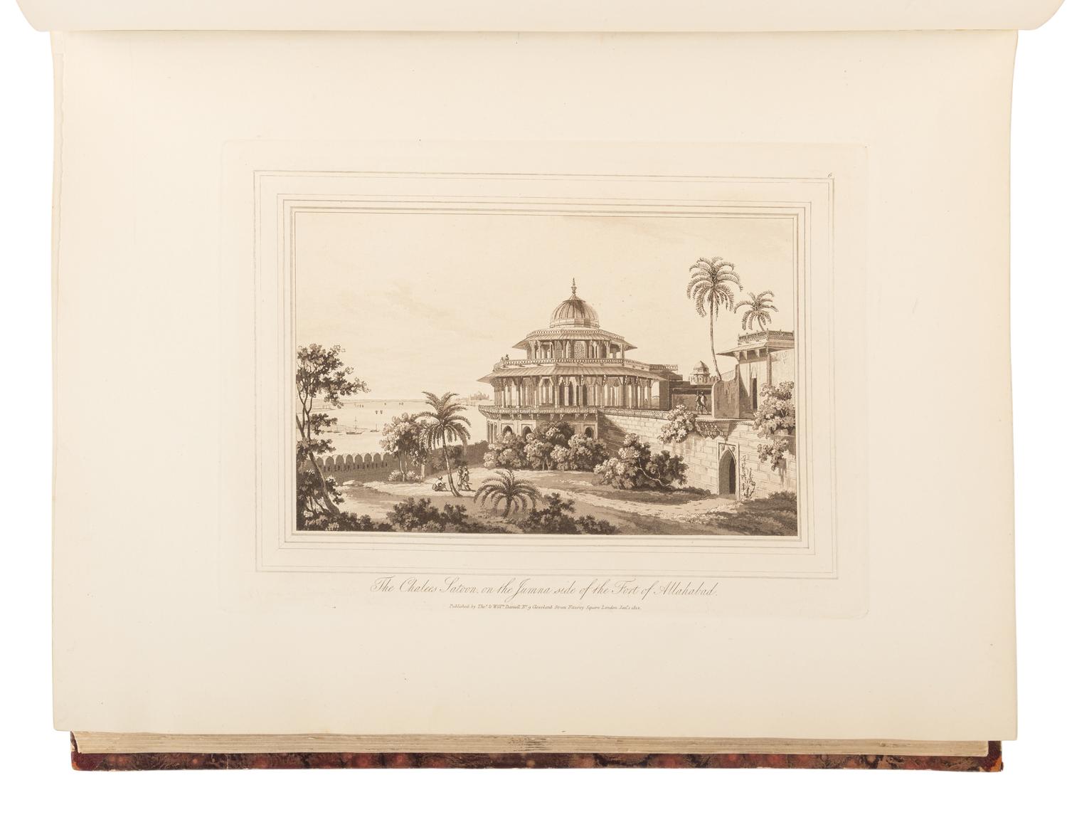 DANIELL, Thomas (1749-1840) and William DANIELL (1769-1837). Oriental Scenery. One Hundred and Fifty Views of the Architecture, Antiquities and Landscape Scenery of Hindoostan . London: for the authors, 1816.