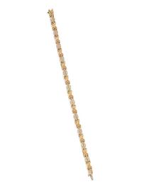 YELLOW GOLD AND DIAMOND BRACELET