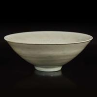 A Chinese Qingbai incised bowl 青白瓷刻花斗笠盞 Probably Song dynasty ??