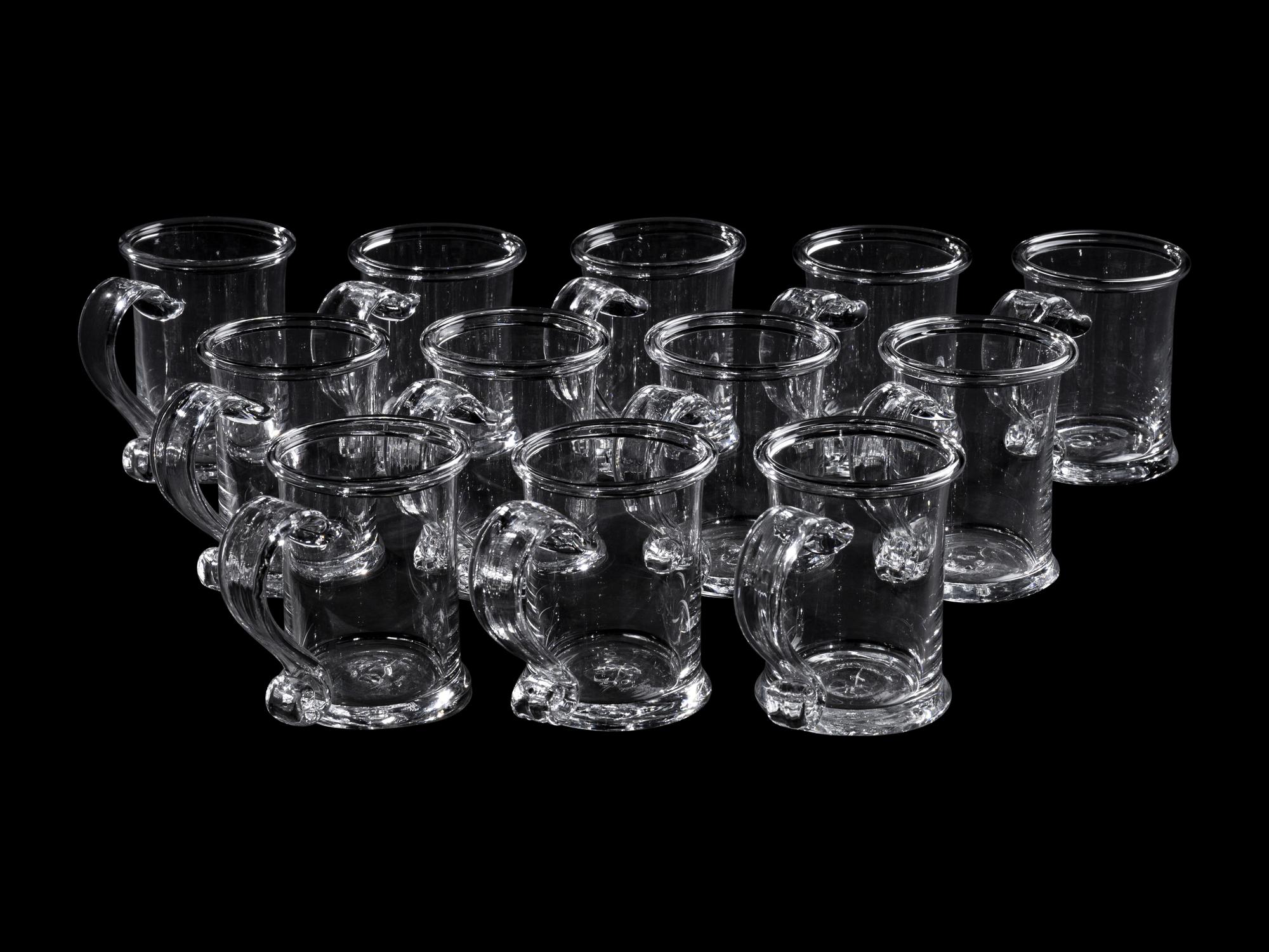 A Group of Simon Pearce Glass Barware