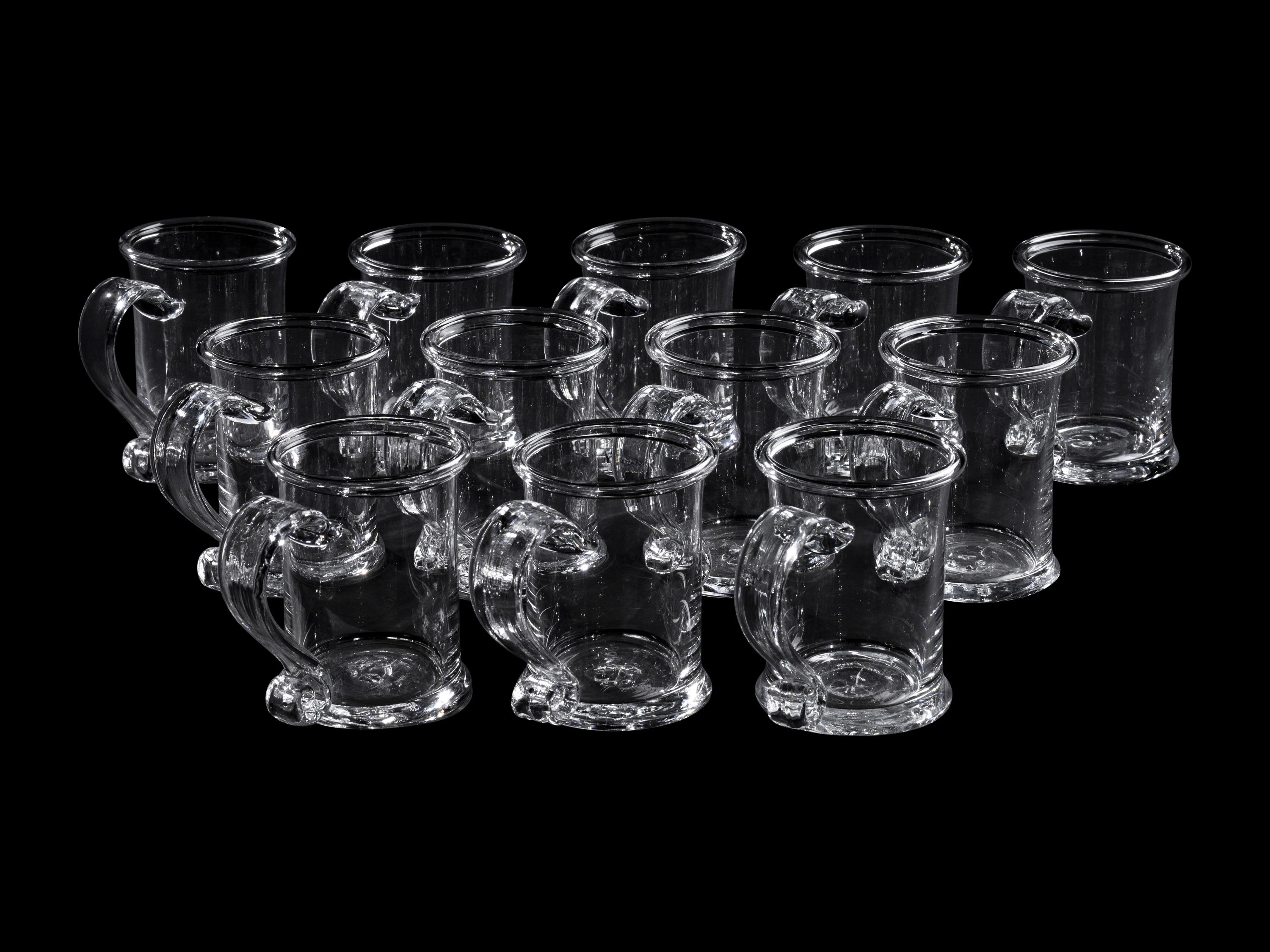 A Group of Simon Pearce Glass Barware