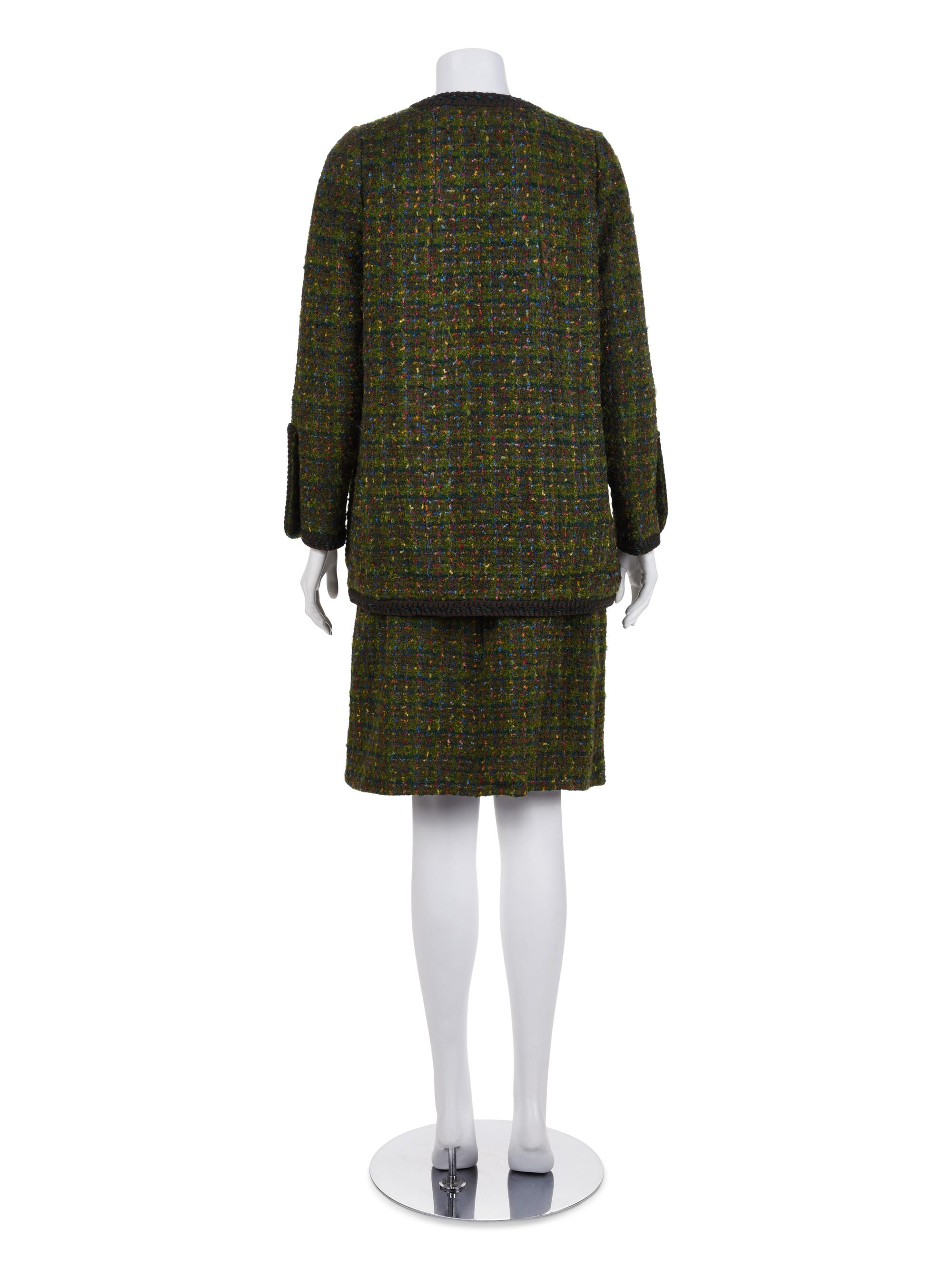 Chanel Two-Piece Tweed Skirt Suit, c.1984