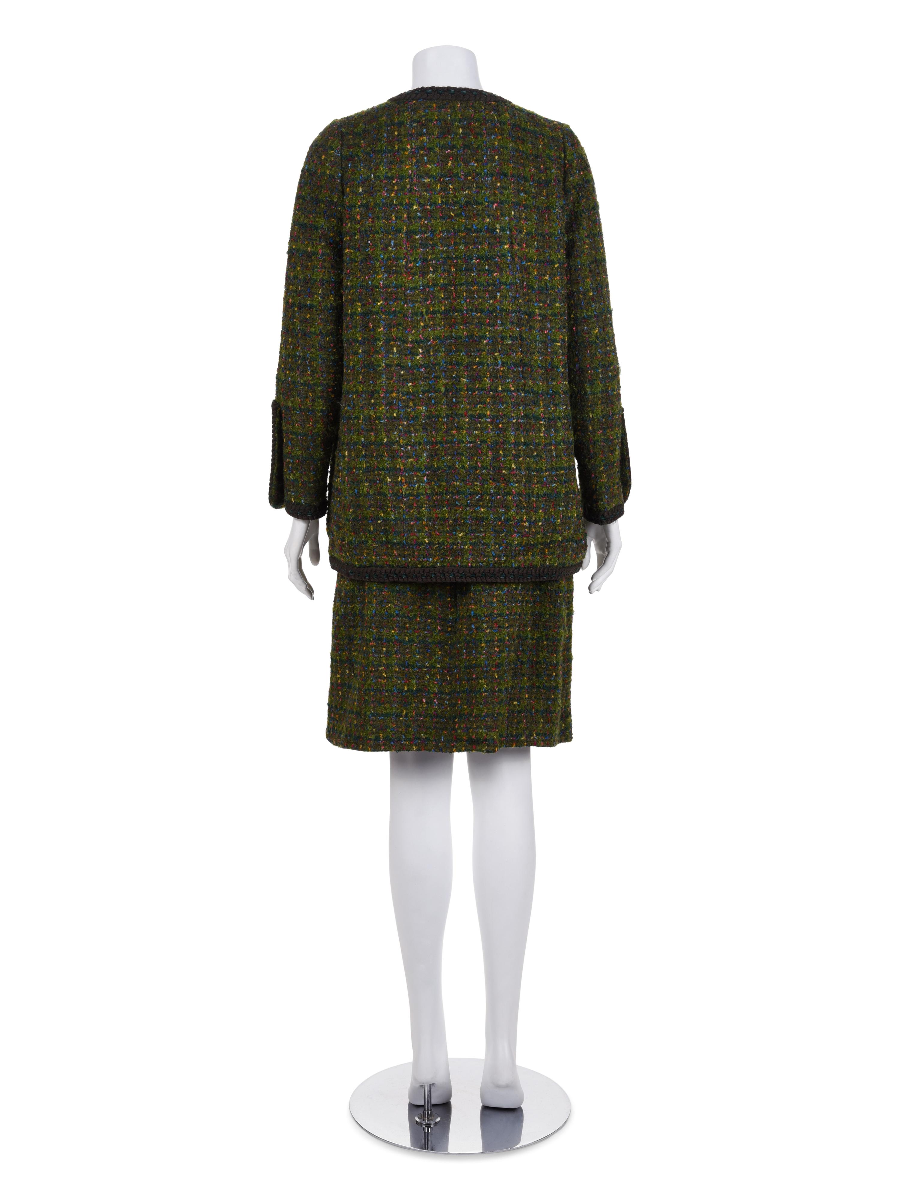 Chanel Two-Piece Tweed Skirt Suit, c.1984