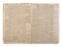 [POLITICS - RECONSTRUCTION]. The Cincinnati Commercial. Speeches of the Campaign of 1866 in the States of Ohio, Indiana, and Kentucky . Cincinnati, OH, 1866.