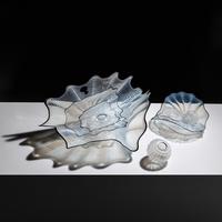 Eight-Piece Cloud White Seafoam Set with Black Lip Wraps, 1993