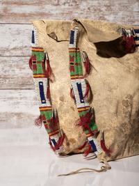 Sioux Beaded Hide Possible Bags, Matched Pair