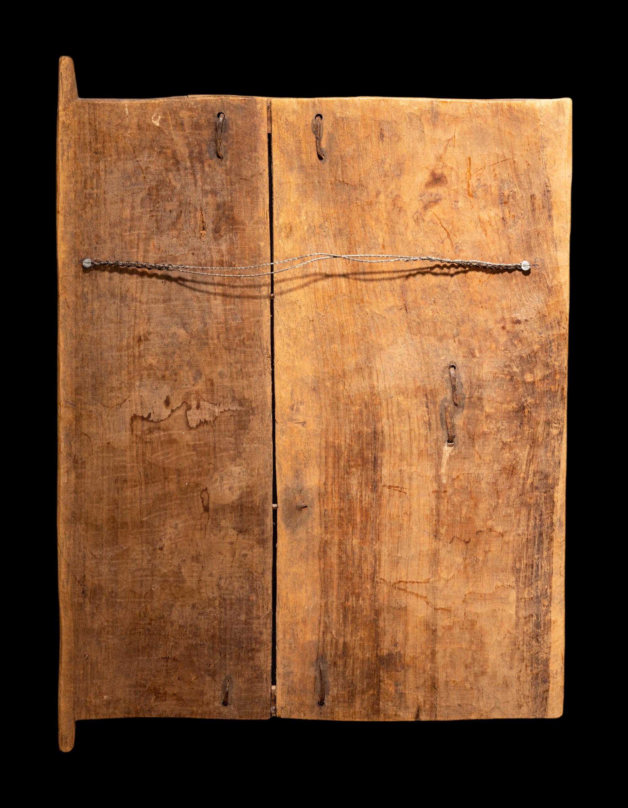 Two Dogon Wood Granary Doors