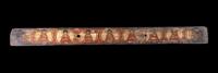 A Nepalese Polychrome Wood Manuscript Cover