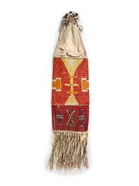 Sioux Quilled Hide Tobacco Bag