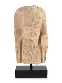 A Chinese Sandstone Bust of Buddha