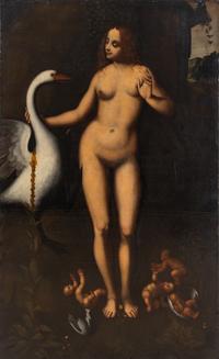 Follower of Leonardo da Vinci (Italian, 1452-1519) — Leda and the Swan , 18th century