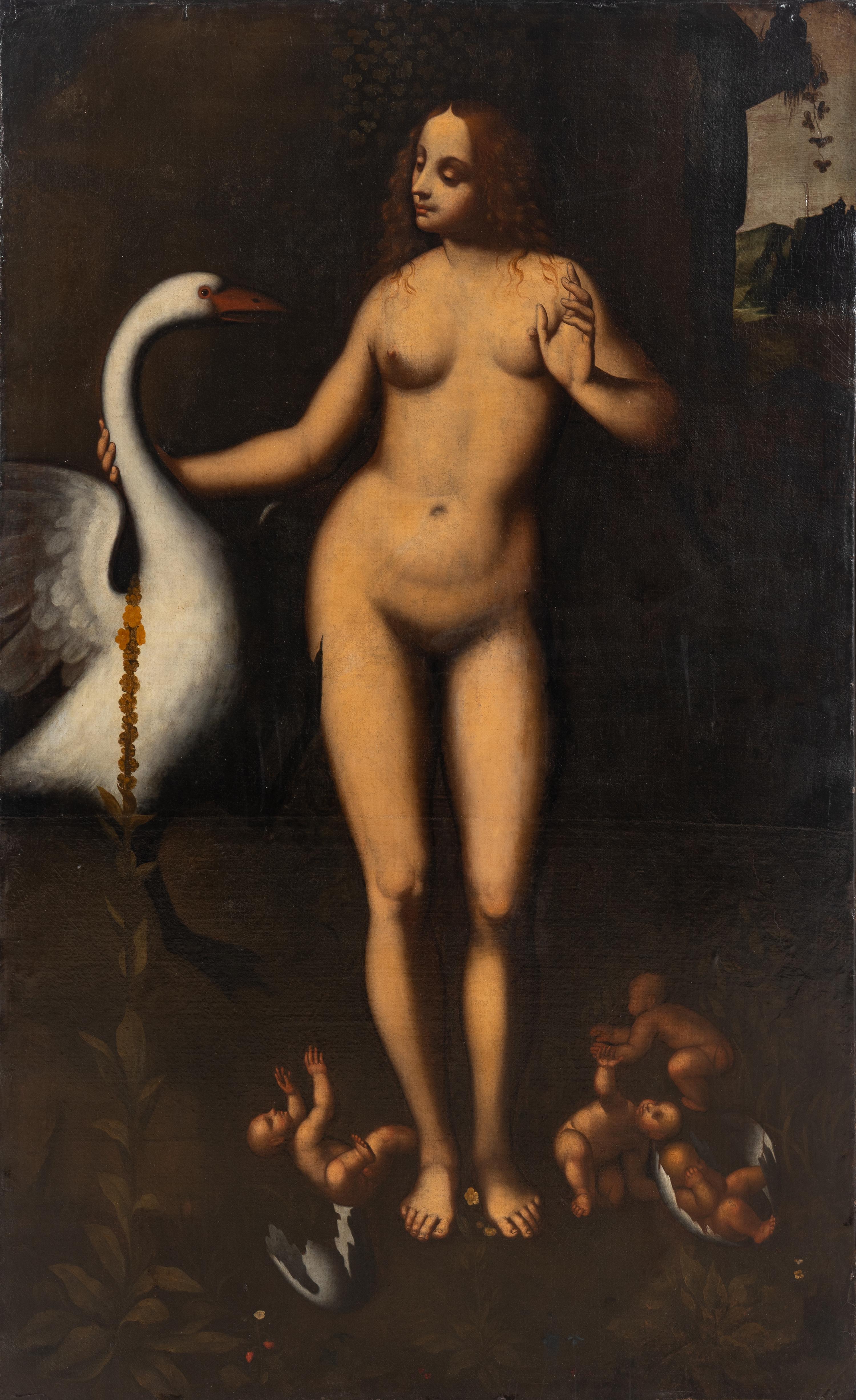 Follower of Leonardo da Vinci (Italian, 1452-1519) — Leda and the Swan , 18th century