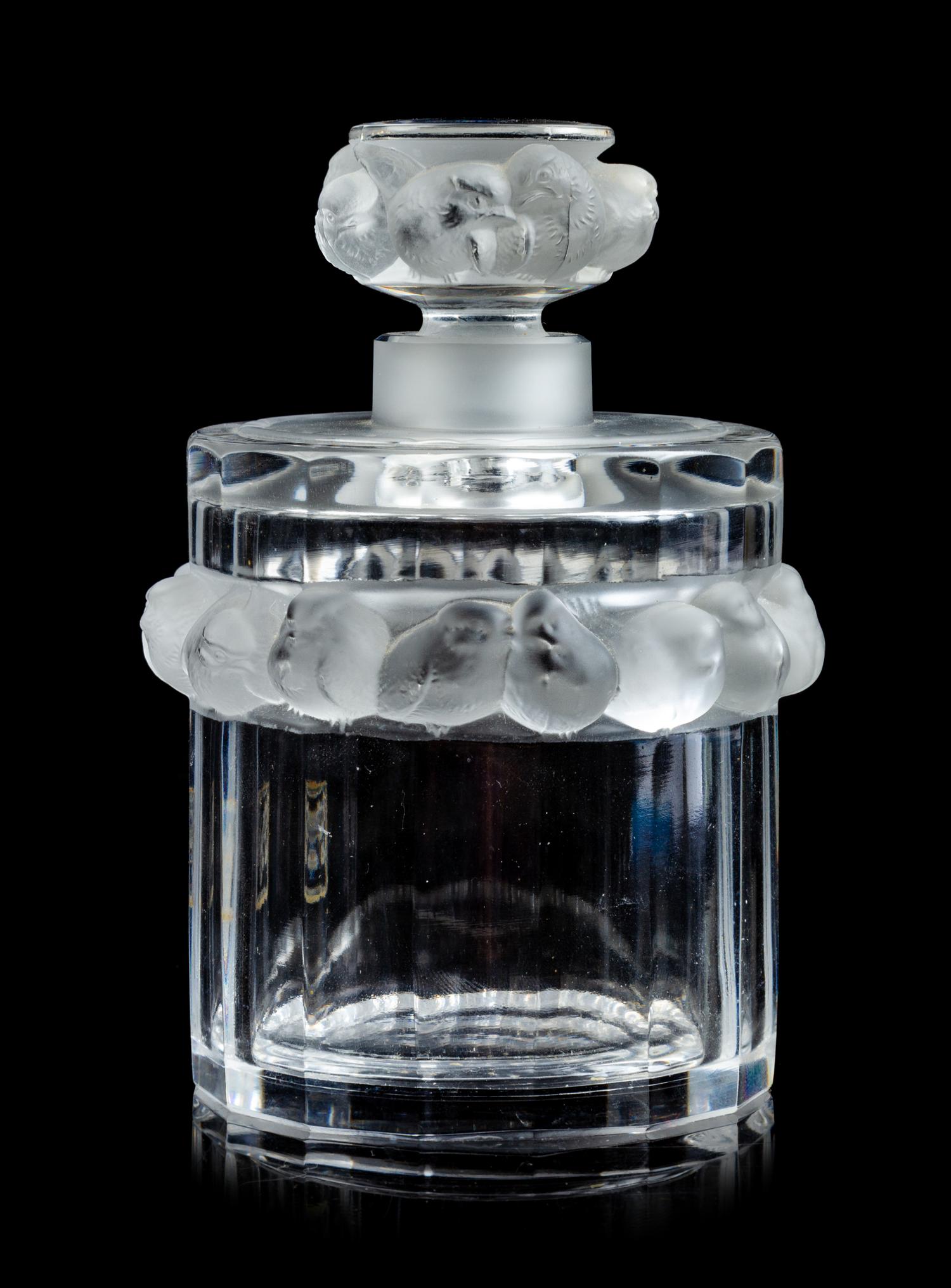Lalique, France, 20th Century, Bottle with Stopper