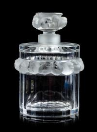 Lalique, France, 20th Century, Bottle with Stopper