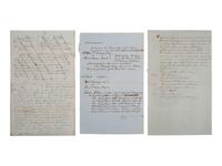 [SOUTH CAROLINA]. Group of 19th-century legal documents, including: