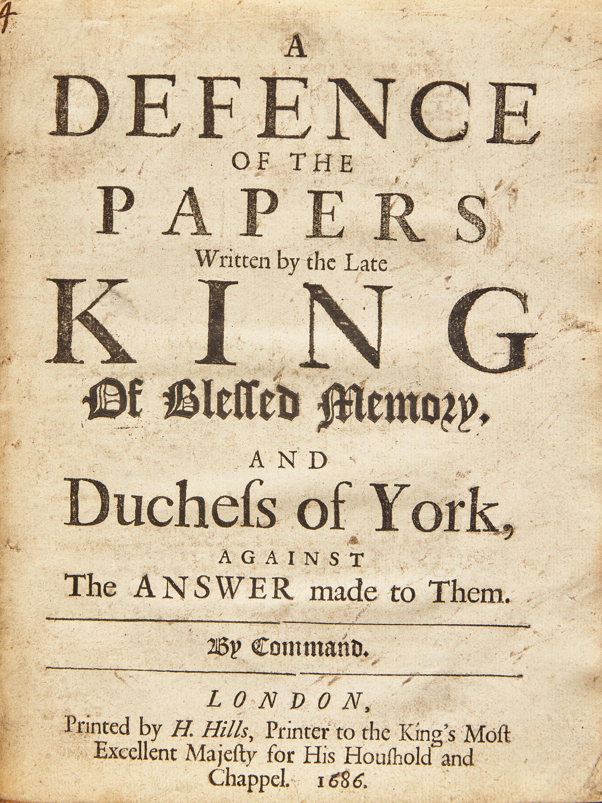 [British Isles] Group of 6 17th-Century Titles