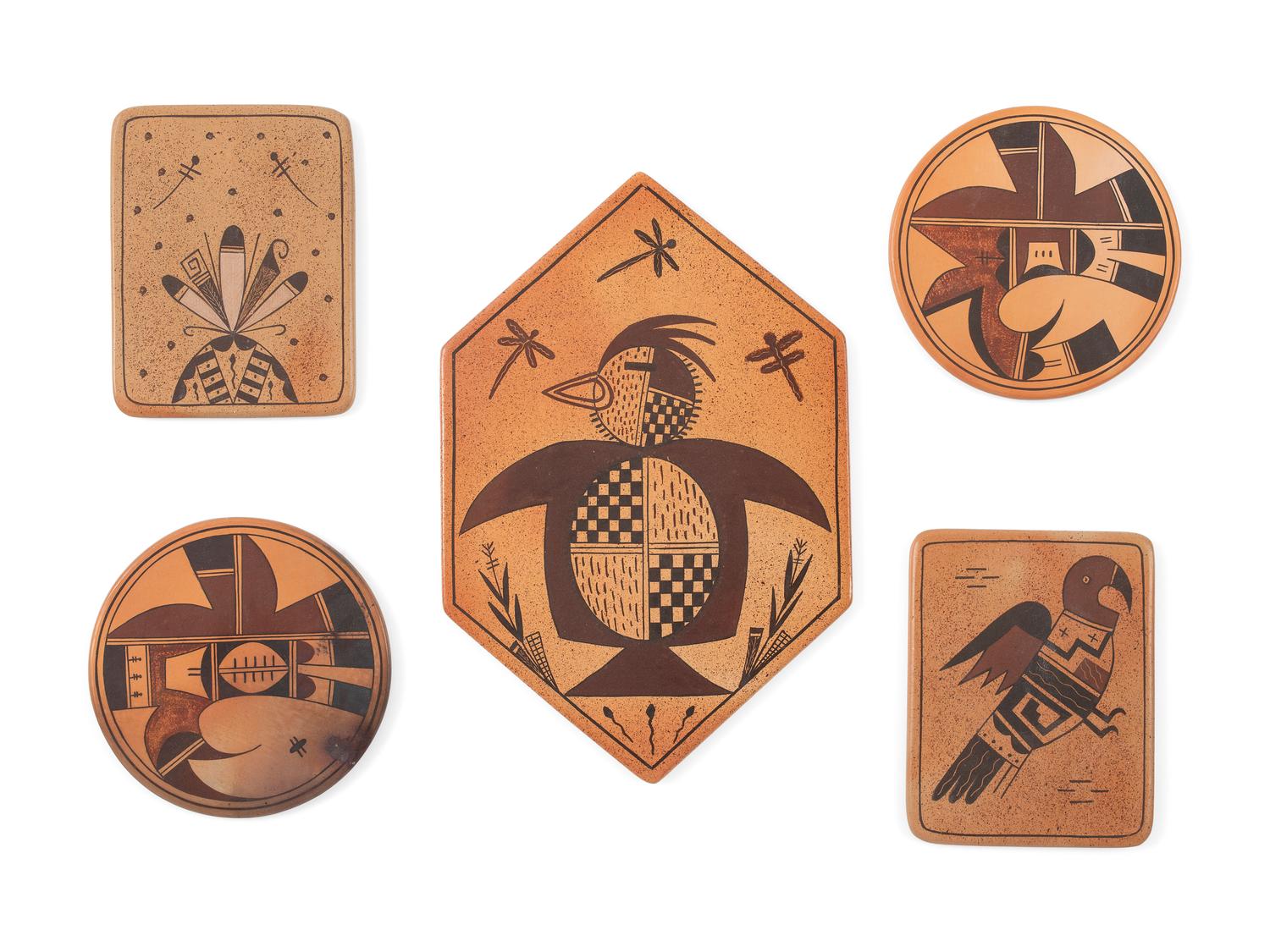 Painted Pottery Tiles