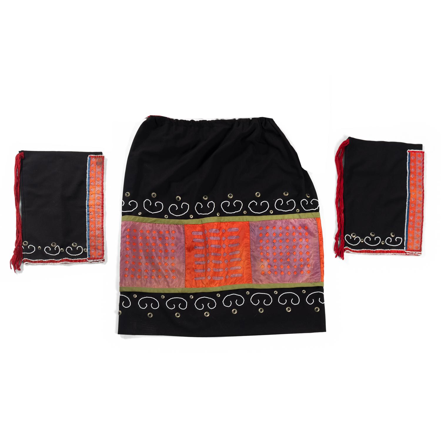 Ho Chunk Woman's Ribbonwork Dress and Leggings