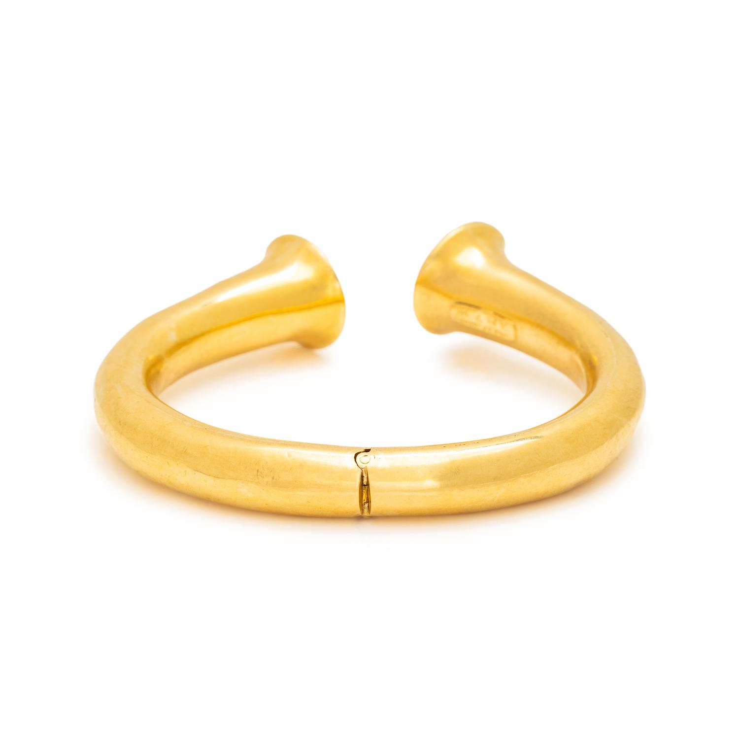LALAOUNIS, YELLOW GOLD CUFF BRACELET