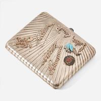 A large collection of thirty silver cigarette and card cases Russian and Continental, various makers, various dates ranging from the late 19th / early 20th century