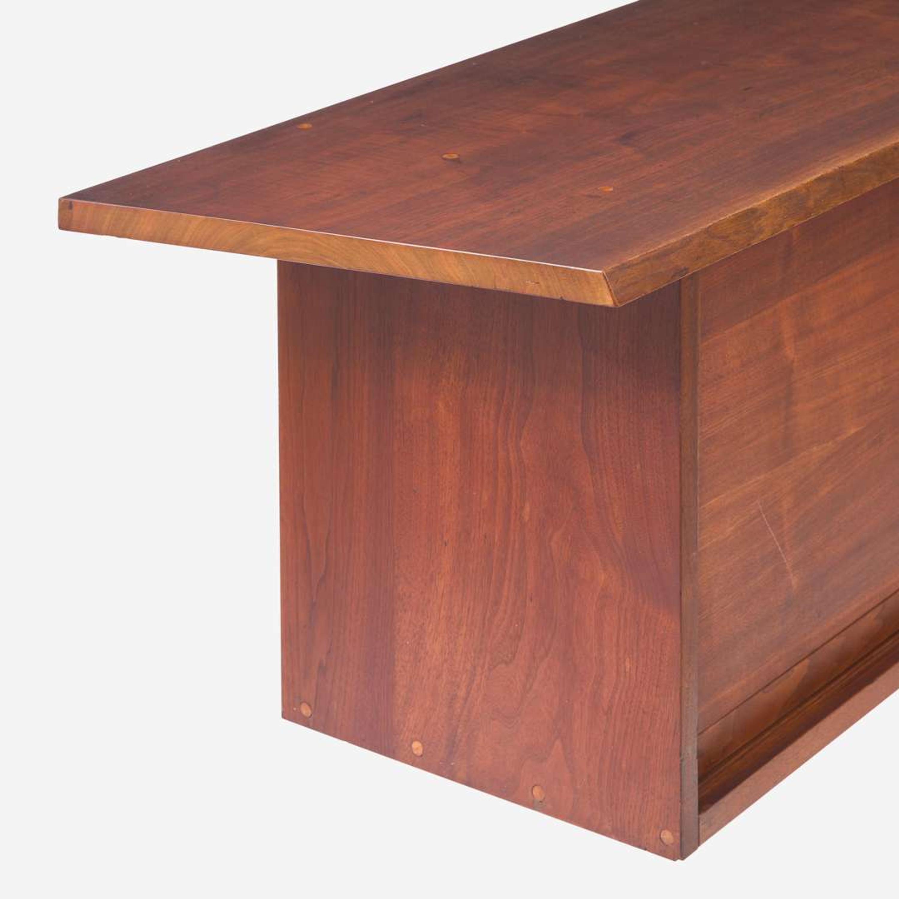 George Nakashima (American, 1905-1990) Triple-Door Hanging Wall Case, New Hope, Pennsylvania, 1956