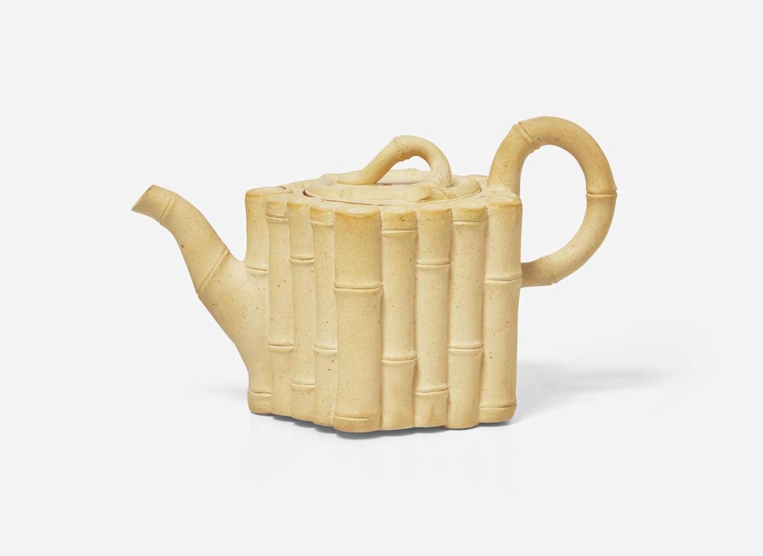 A Wedgwood & Bentley Caneware Teapot, UK, 1770s
