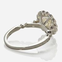A Diamond and 18K White Gold Ring