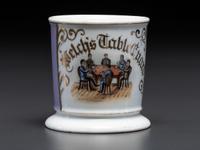 A Porcelain Occupational Shaving Mug for Welch's Table Guard