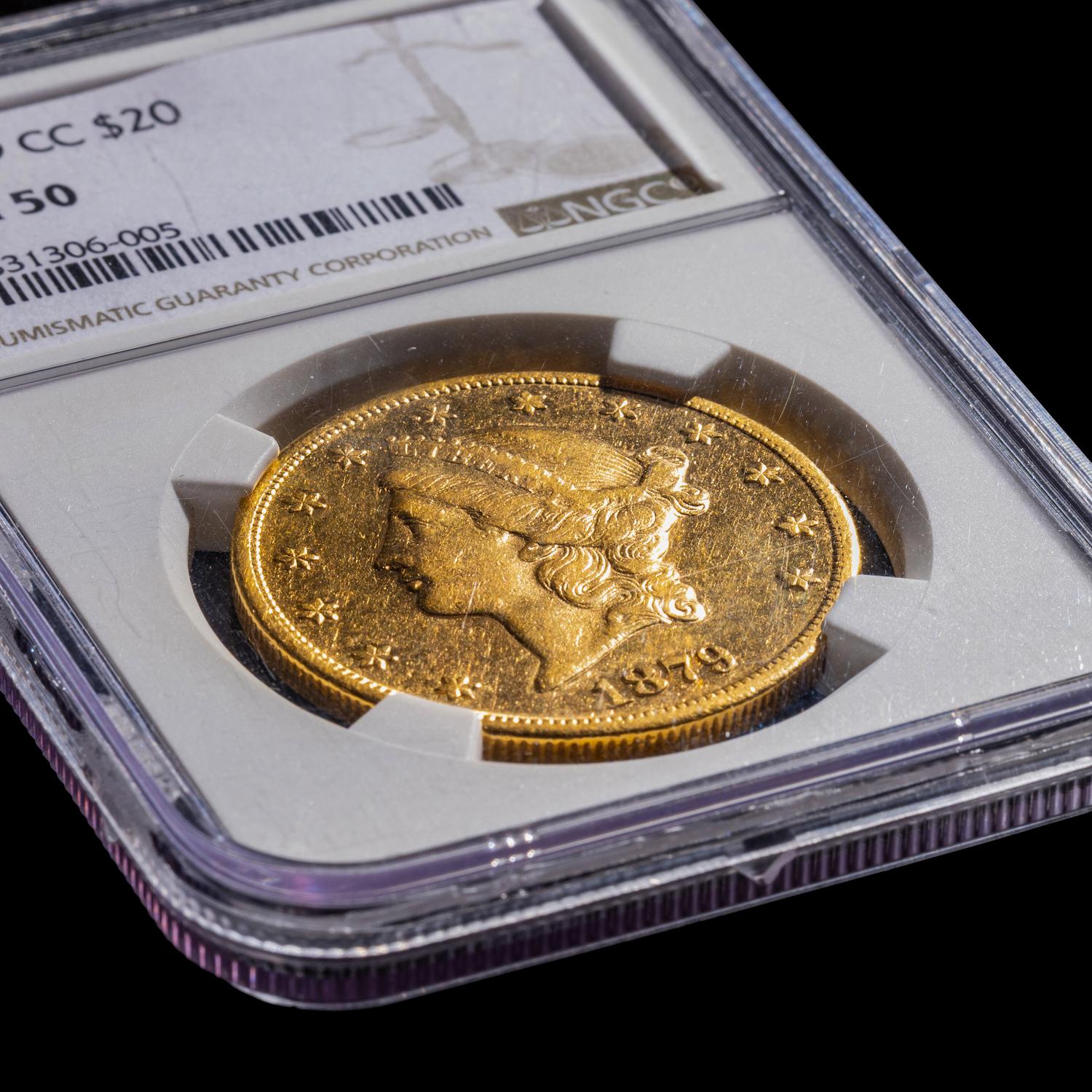 An 1889-CC Liberty Head $20 Gold Coin [NGC MS61]