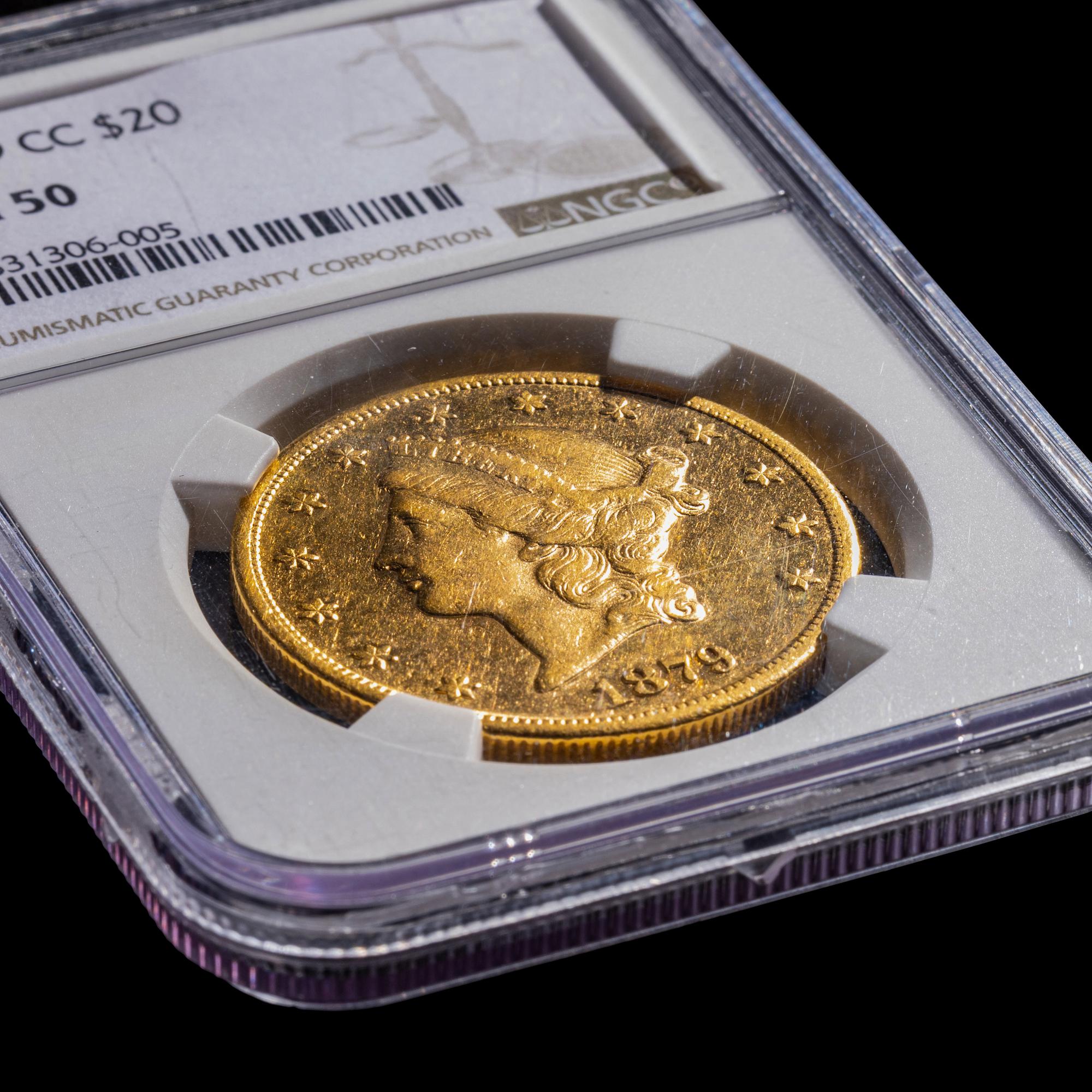 An 1889-CC Liberty Head $20 Gold Coin [NGC MS61]
