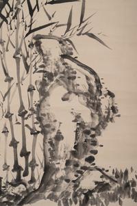 Two Chinese Hanging Scrolls Depicting Pines and Bamboos