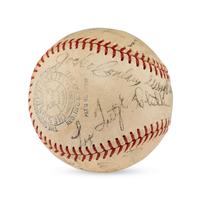 A 1934 Chicago White Sox Team Signed Autograph Baseball Featuring Al Simmons, Ted Lyons and Jocko Conlan (JSA Letter of Authenticity),