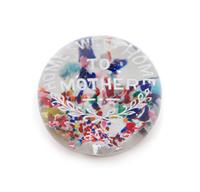 An Antique American Frit Paperweight Diameter 3 1/4 inches