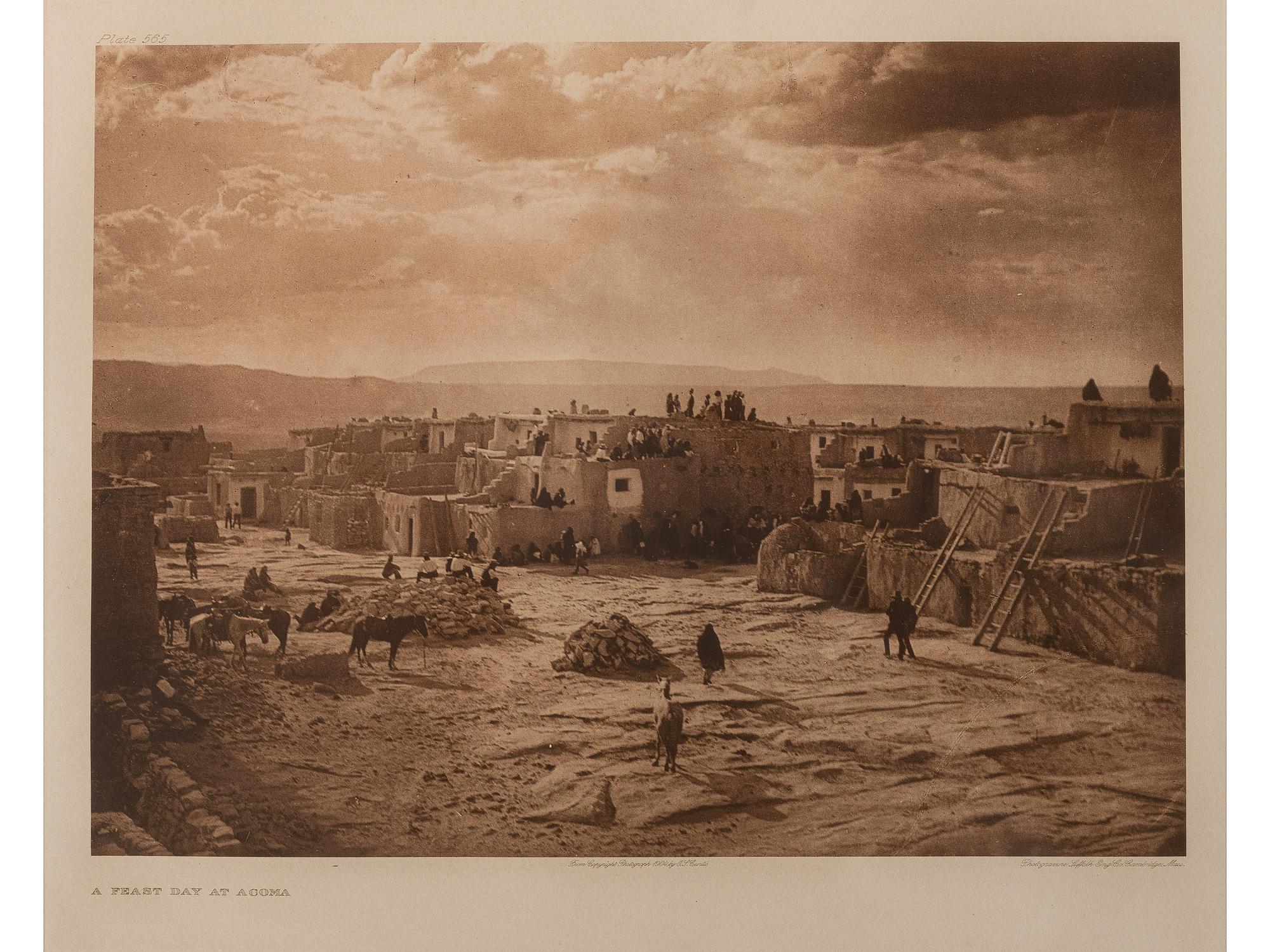 CURTIS, Edward (1868-1952). Feast Day at Acoma (plate 565, portfolio 16)
