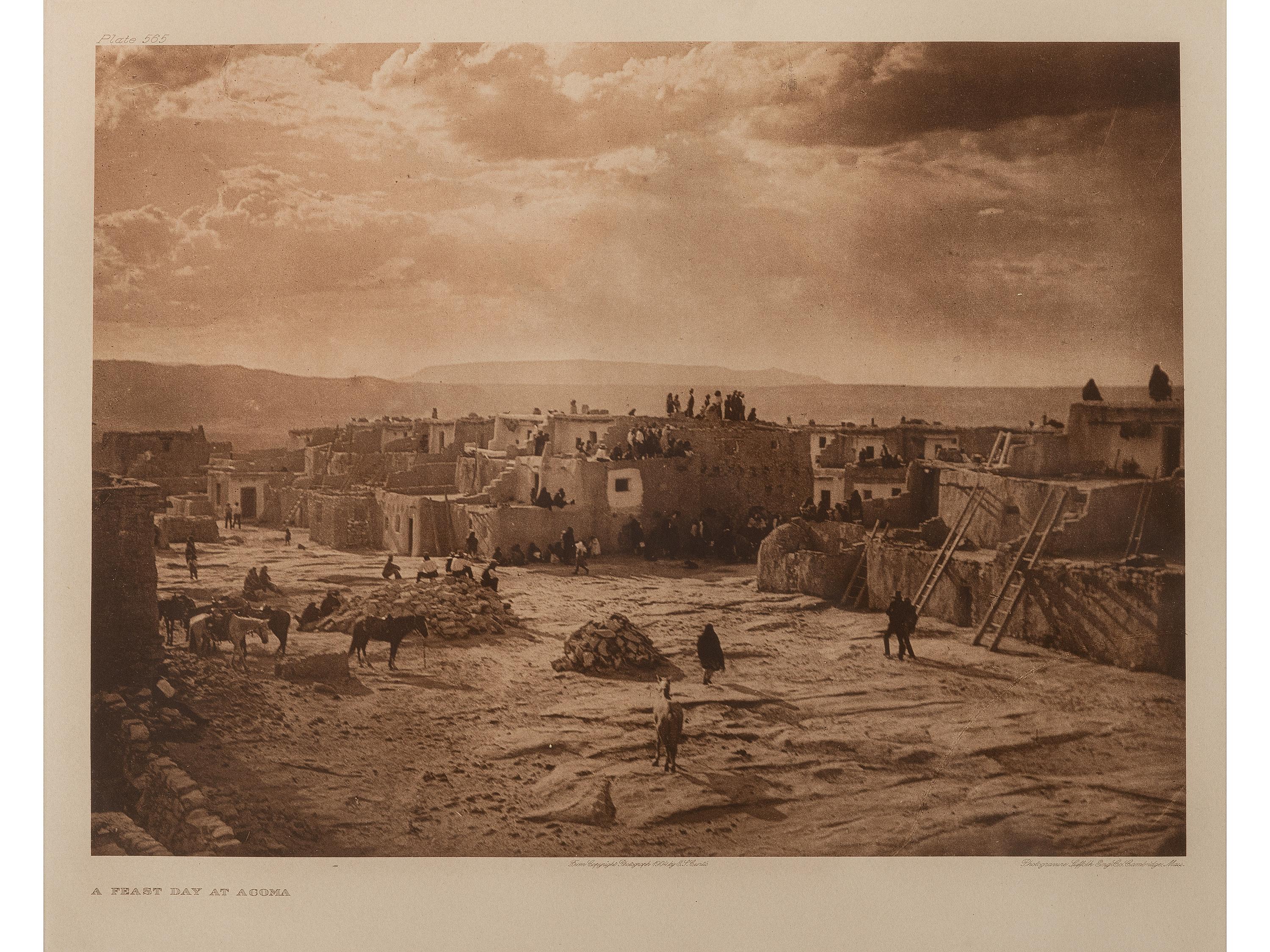 CURTIS, Edward (1868-1952). Feast Day at Acoma (plate 565, portfolio 16)