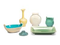Six Rookwood Pottery Table Articles