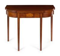 A Federal Mahogany Flip-Top Table