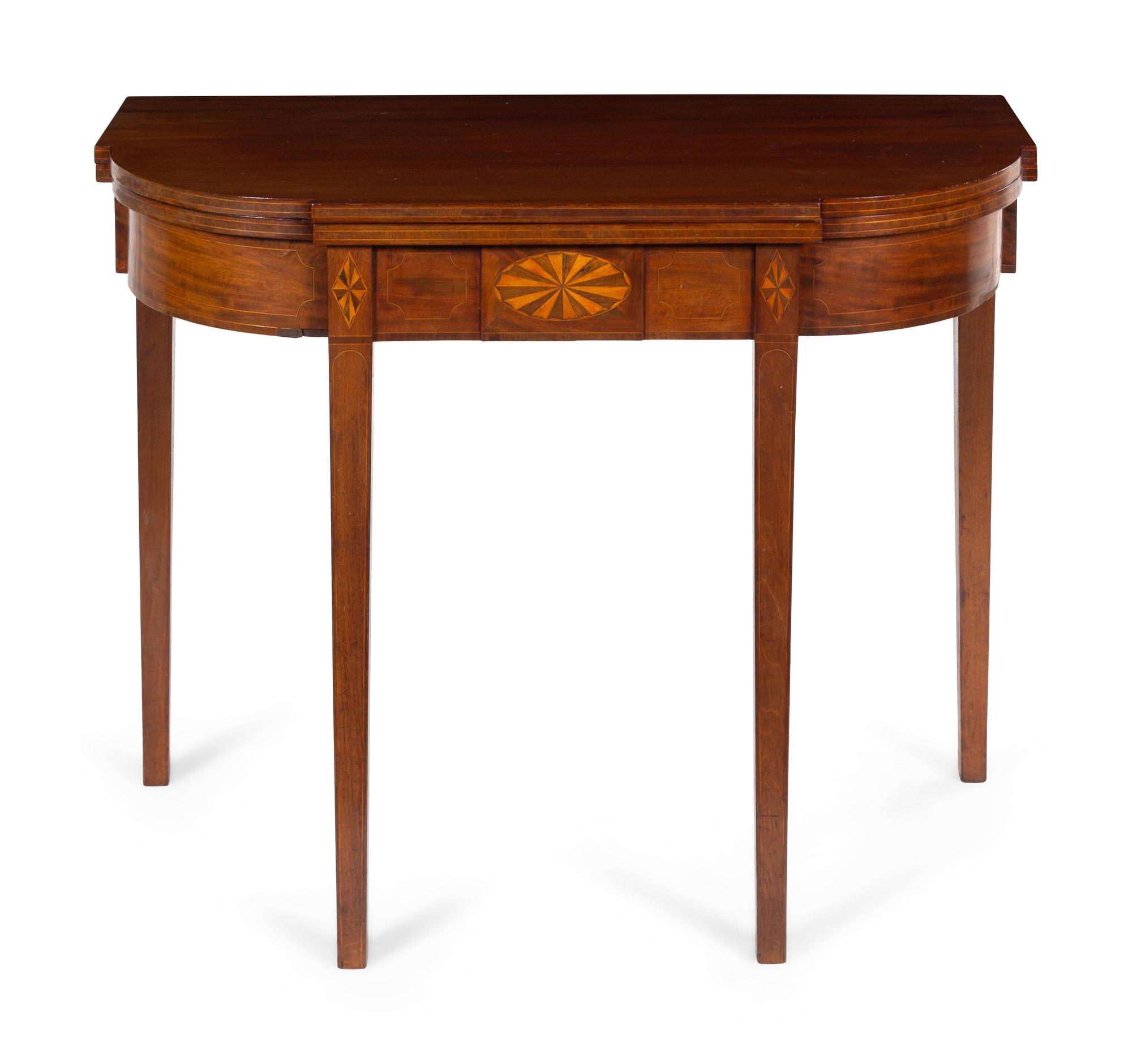A Federal Mahogany Flip-Top Table