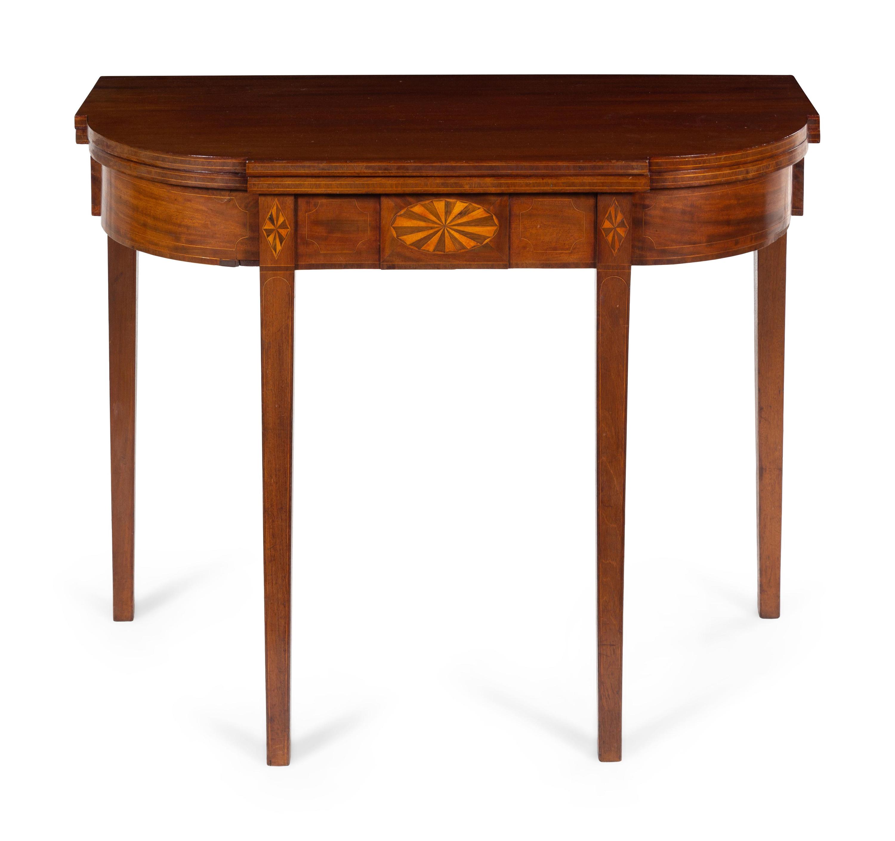 A Federal Mahogany Flip-Top Table