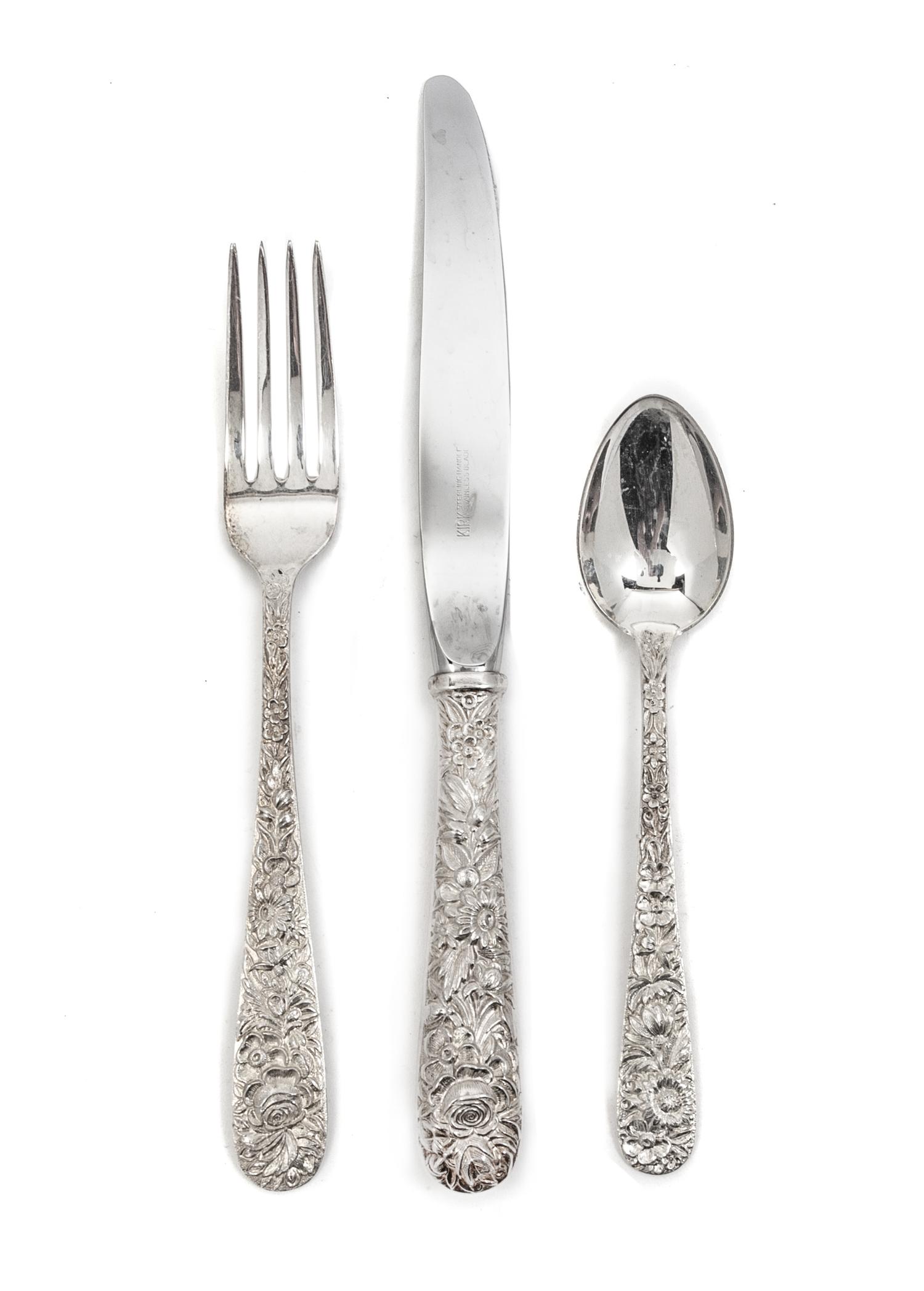 An American Silver Flatware Service