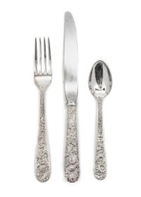 An American Silver Flatware Service